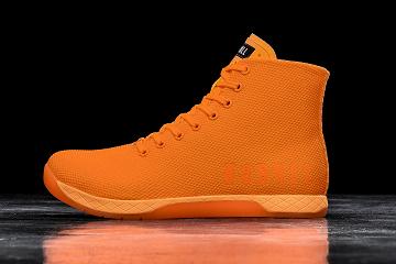 Men's Nobull High-Top Neon Orange Trainers Orange | SG G2418S